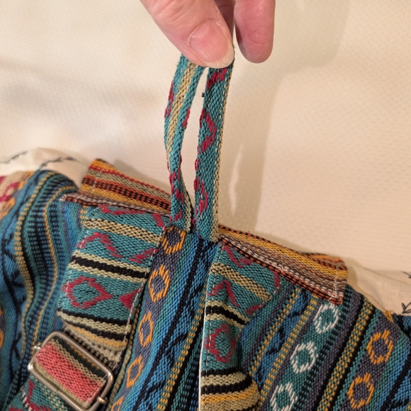 NWOT! Large RICE LOVE Boho Backpack - Picture 7 of 10